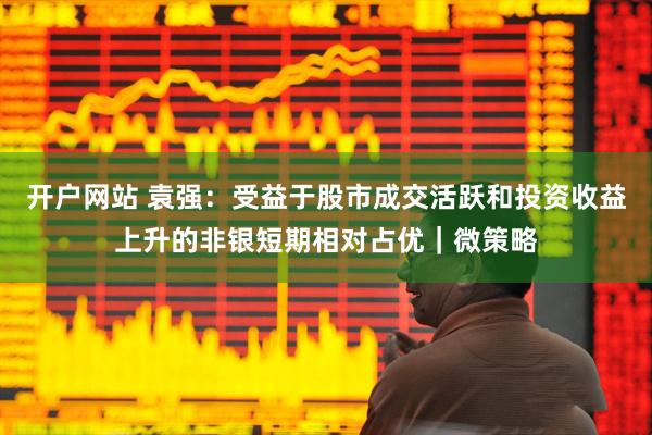 开户网站 袁强：受益于股市成交活跃和投资收益上升的非银短期相对占优｜微策略